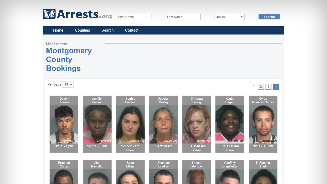 Montgomery County Arrests and Inmate Search